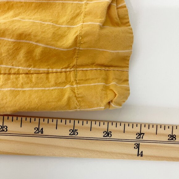 by Anthropologie Wren Boxer Pants Yellow Striped Pull On Lounge Size XS - Picture 7 of 8